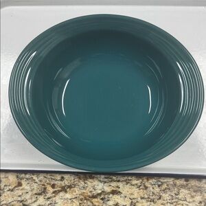 Oneida Culinaria Teal Blue Green Oval Vegatable  Dinnerware Bowl